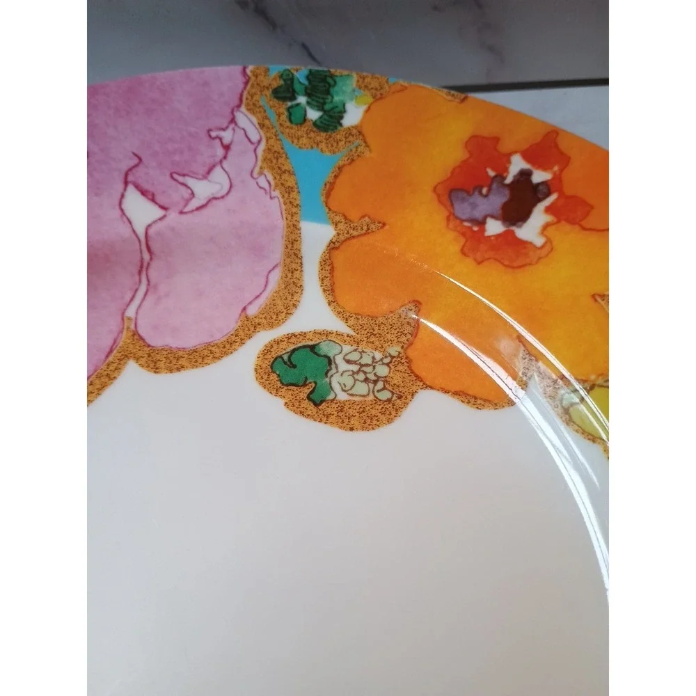 Lenox Floral Fusion by Stephanie Ryan Aqua Blue 7.5